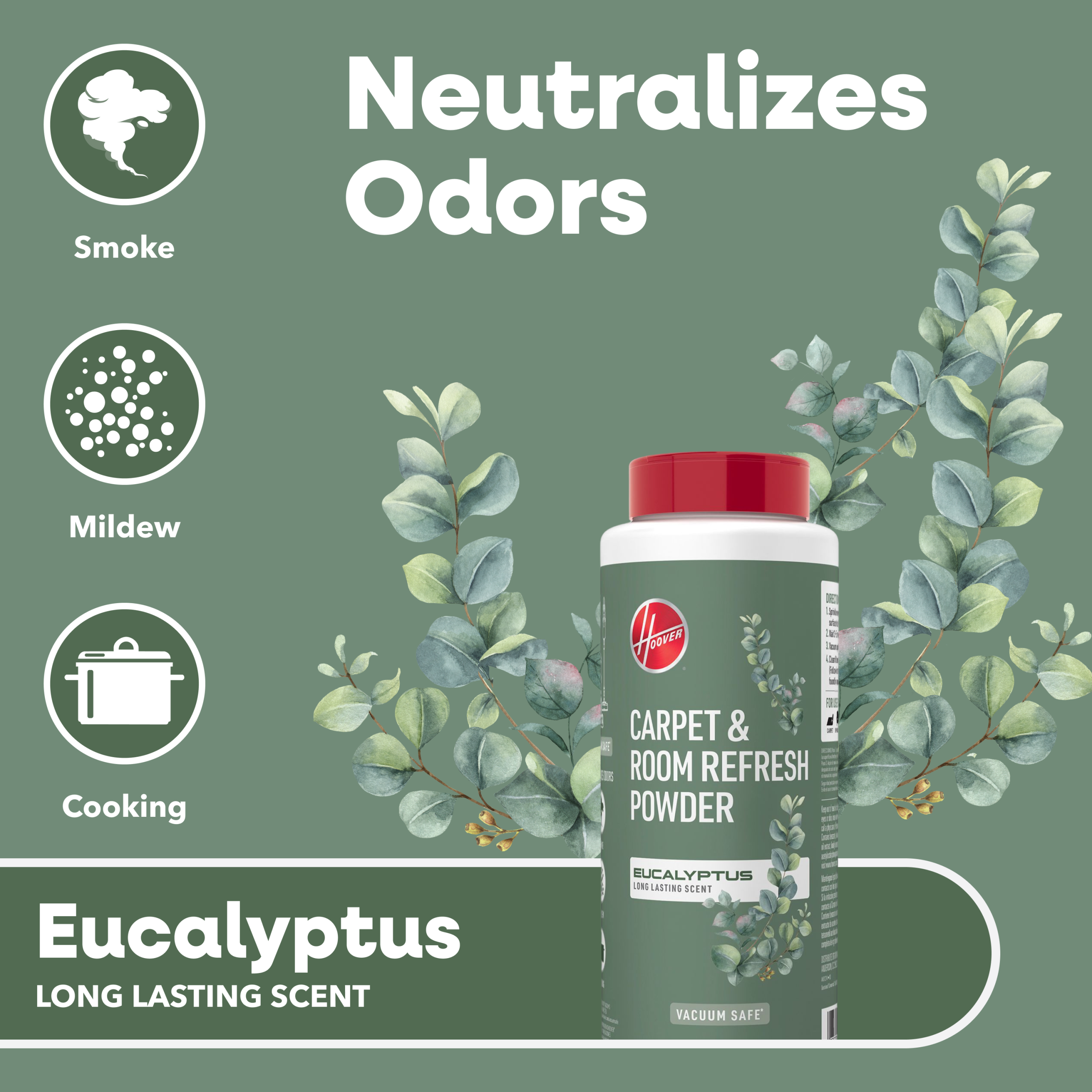 Hoover Eucalyptus Carpet Powder 32oz - Image 2