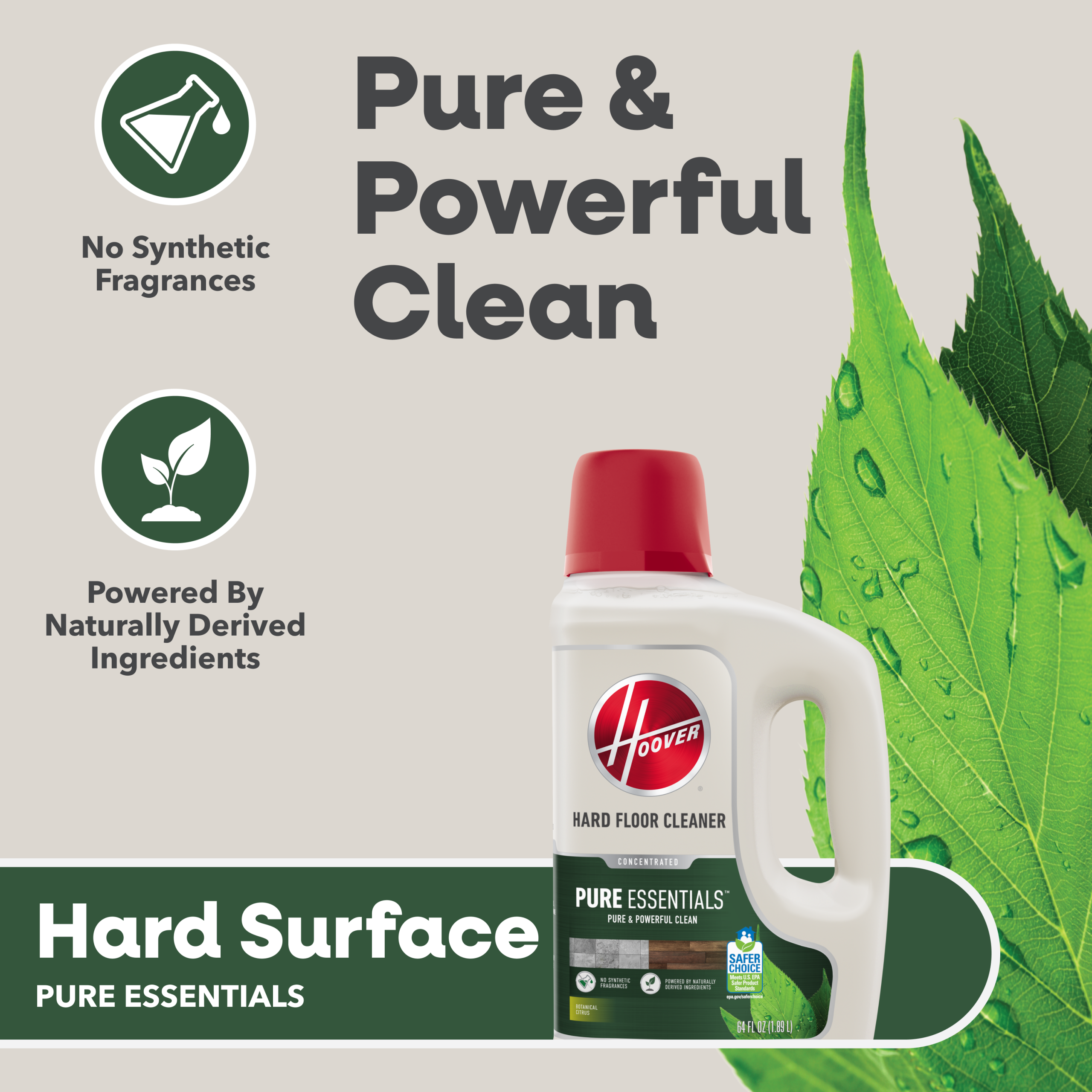 Pure Essentials Hard Floor Solution 64 oz. - Image 2