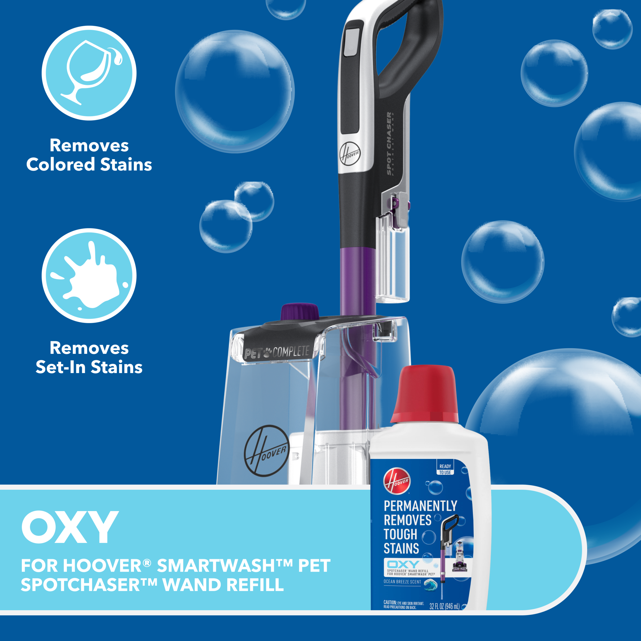 Hoover Oxy SpotChaser Wand Refill Solution 32 oz - Image 2